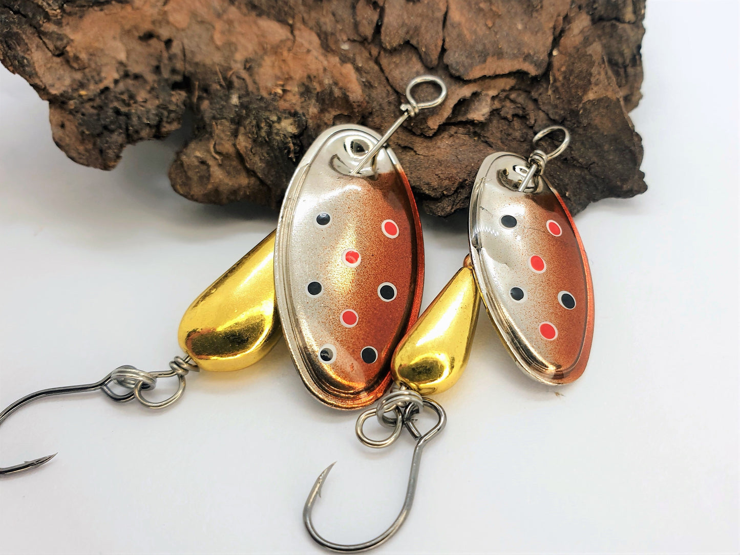 Cuiller Tournante Blackbird - Palette argentée peinte