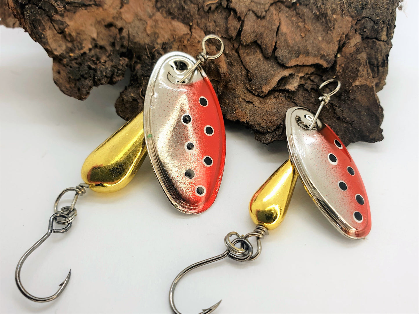 Cuiller Tournante Blackbird - Palette argentée peinte