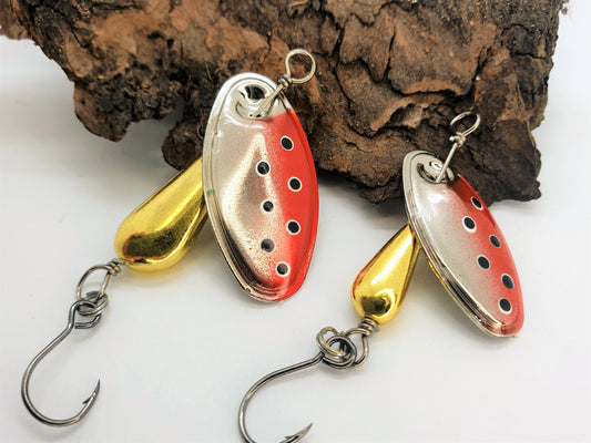 Cuiller Tournante Blackbird - Palette argentée peinte