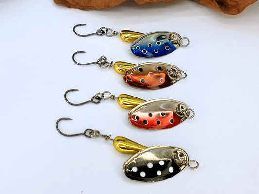 Cuiller Tournante Blackbird - Palette argentée peinte