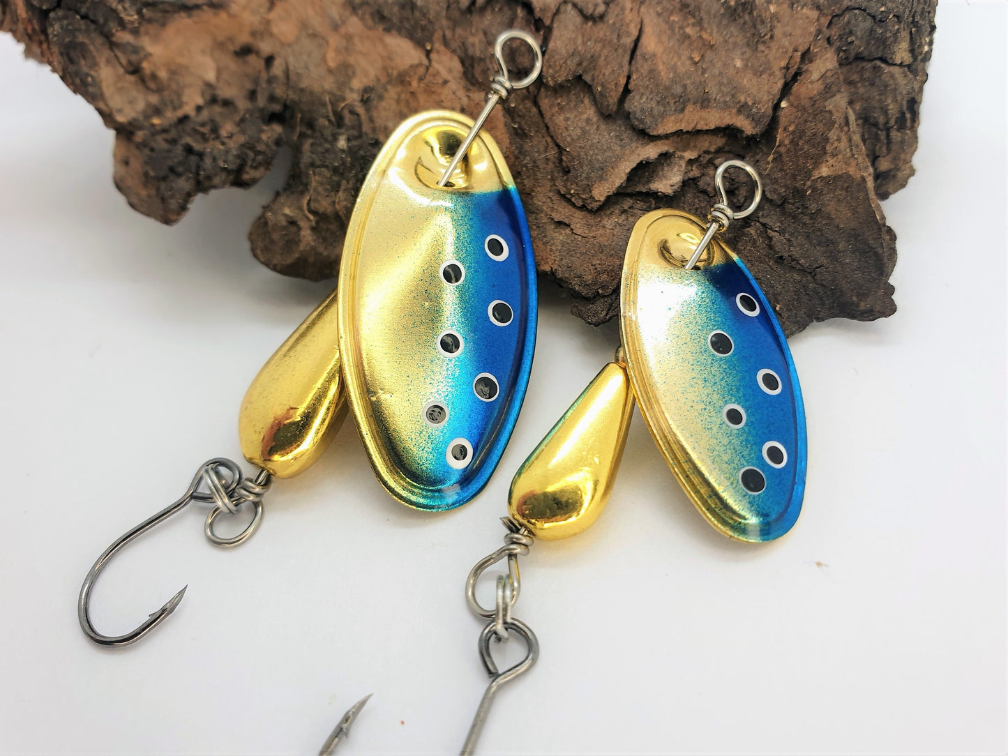 Cuiller Tournante Blackbird - Palette dorée peinte