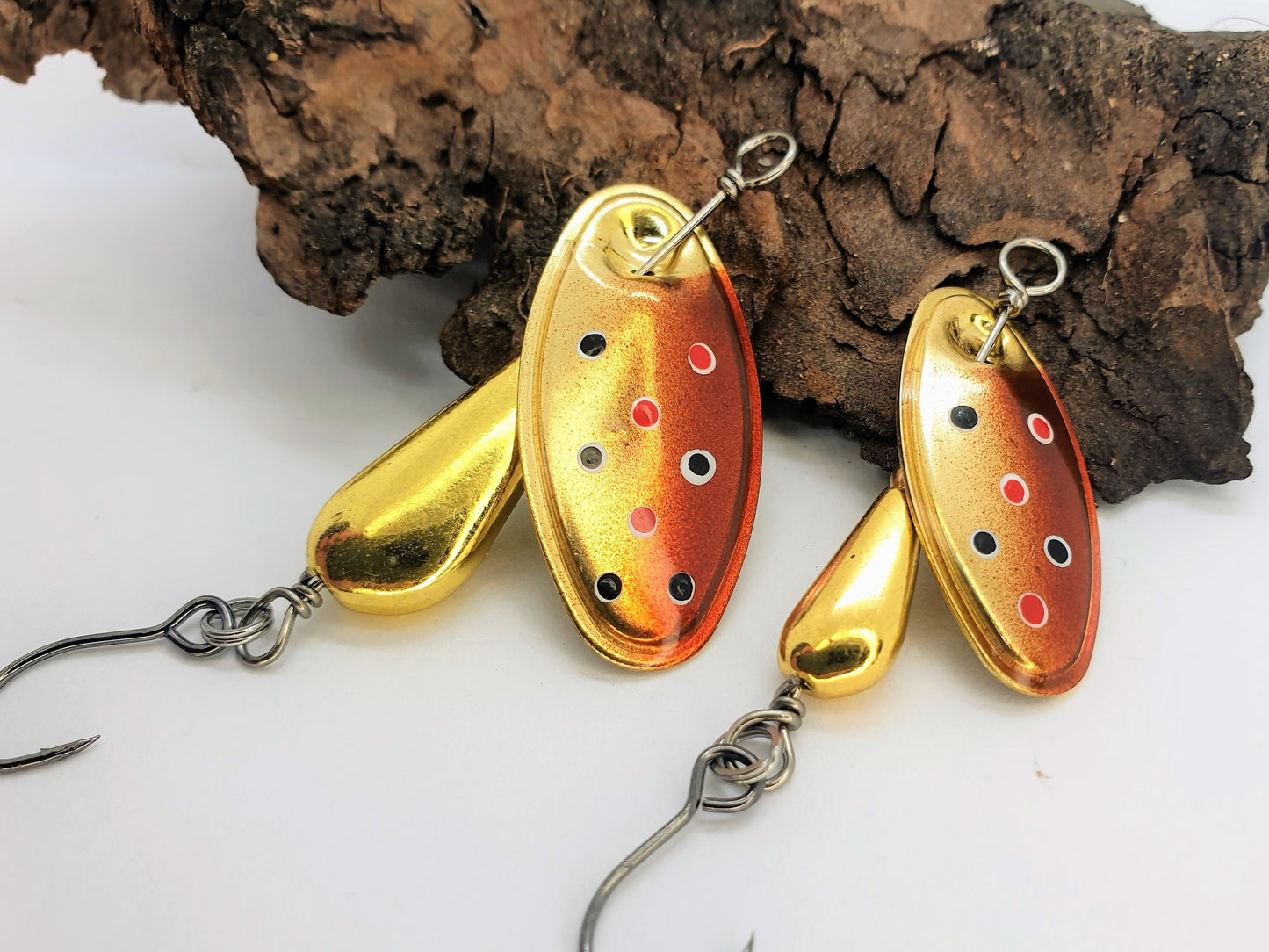 Cuiller Tournante Blackbird - Palette dorée peinte