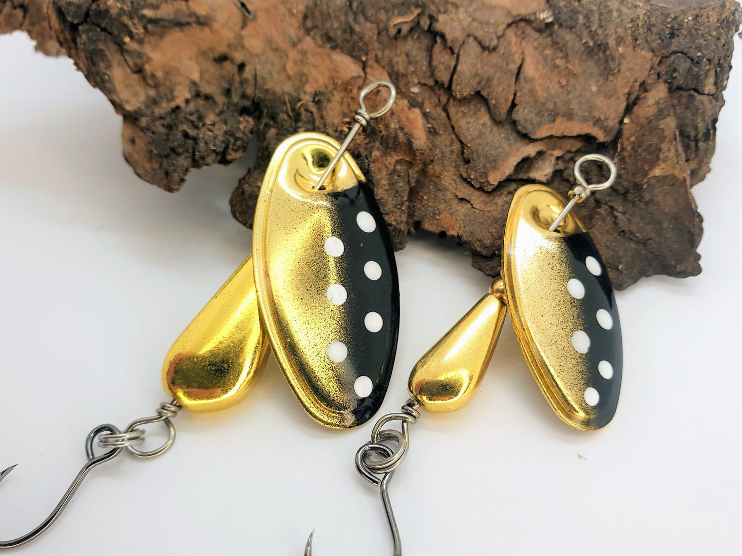 Cuiller Tournante Blackbird - Palette dorée peinte